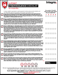 9-Point Cyber Resilience Checklist for Nonprofits