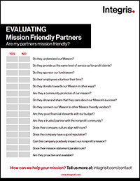 Evaluating Mission Friendly Partners