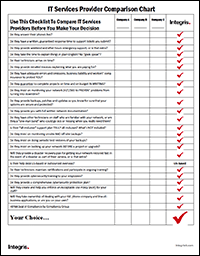 IT Services Comparison Checklist