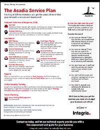 Solution Brief: Acadia Plan