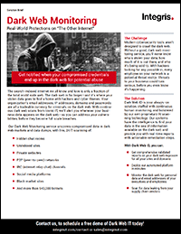 Solution Brief: Dark Web Monitoring