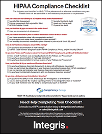 HIPAA Compliance Checklist
